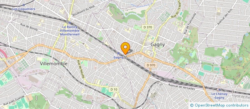 localisation de l'entreprise MONSIEUR OUMAR DIALLO  GAGNY