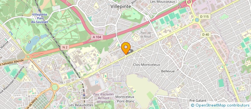 localisation de l'entreprise MONSIEUR OUMAR DIARRA  VILLEPINTE