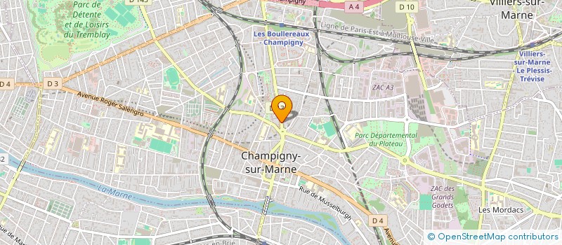 localisation de l'entreprise MONSIEUR OUMAR DIARRA  CHAMPIGNY-SUR-MARNE