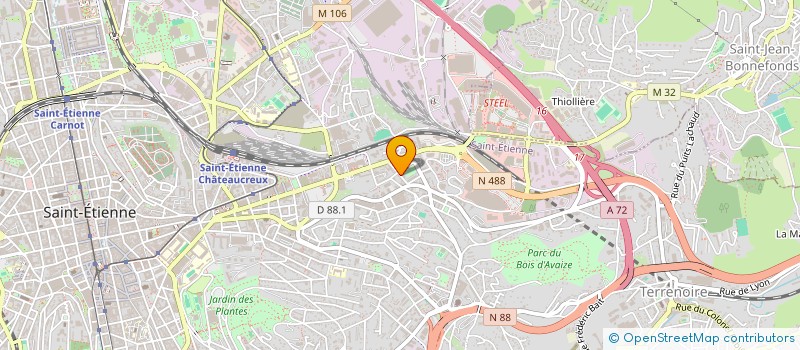 localisation de l'entreprise MONSIEUR OUMAR DIOP  SAINT-ETIENNE