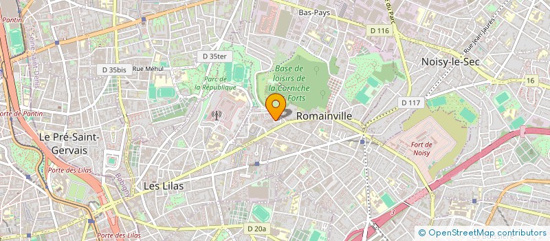 localisation de l'entreprise MONSIEUR OUMAR DRAME à ROMAINVILLE