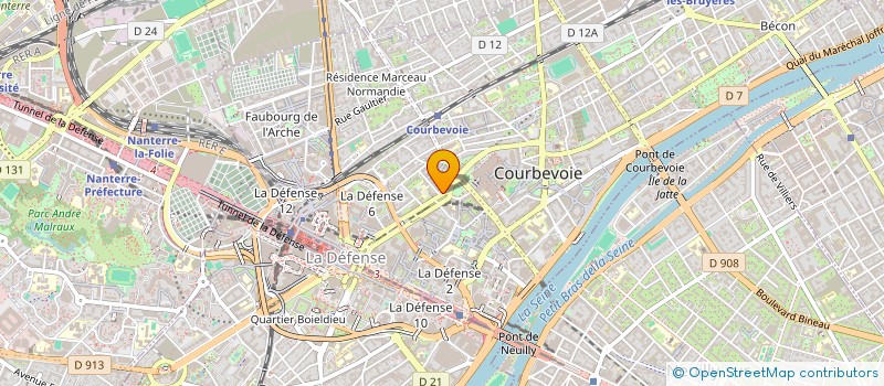 localisation de l'entreprise MONSIEUR OUMAR FALL à COURBEVOIE