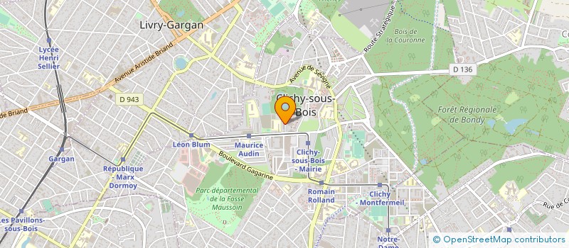 localisation de l'entreprise MONSIEUR OUMAR KANOUTE à CLICHY-SOUS-BOIS