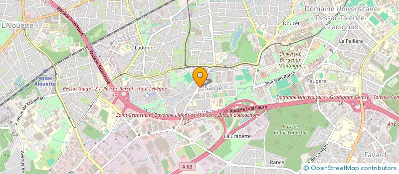 localisation de l'entreprise MONSIEUR OUMAR MANGASSOUBA  PESSAC