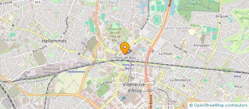 localisation de l'entreprise MONSIEUR OUMAR MBALLO  VILLENEUVE D ASCQ