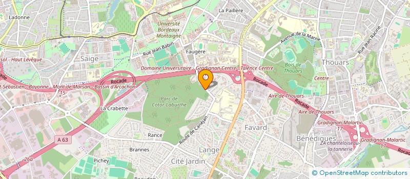 localisation de l'entreprise MONSIEUR OUMAR SALL  GRADIGNAN