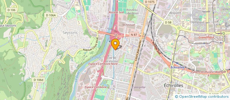 localisation de l'entreprise MONSIEUR OUMAR SANOH à ECHIROLLES