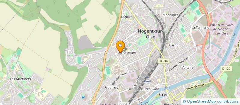 localisation de l'entreprise MONSIEUR OUMAR SARAN FOFANA  NOGENT-SUR-OISE