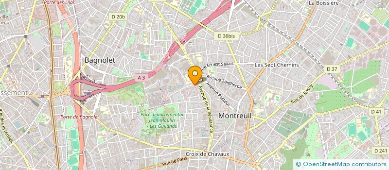 localisation de l'entreprise MONSIEUR OUMAR SAVANE à MONTREUIL