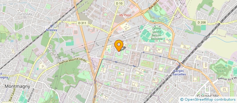 localisation de l'entreprise MONSIEUR OUMAR SIDIBE  SARCELLES