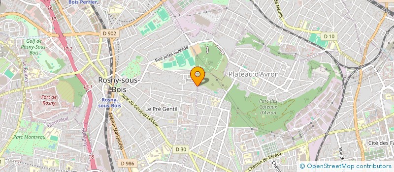 localisation de l'entreprise MONSIEUR OUMAR SOUARE à ROSNY-SOUS-BOIS
