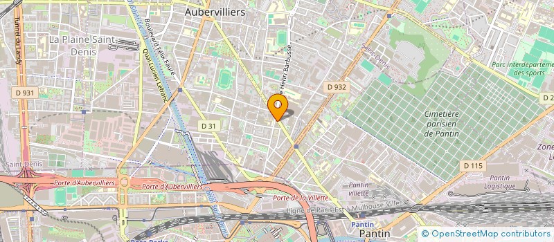 localisation de l'entreprise MONSIEUR OUMAR SOUARE  AUBERVILLIERS