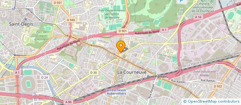 localisation de l'entreprise MONSIEUR OUMAR SOUKOUNA à LA COURNEUVE