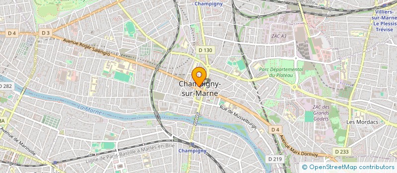 localisation de l'entreprise MONSIEUR OUMAR SOW à CHAMPIGNY-SUR-MARNE