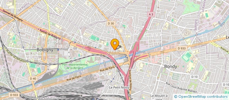 localisation de l'entreprise MONSIEUR OUMAR SY  BOBIGNY