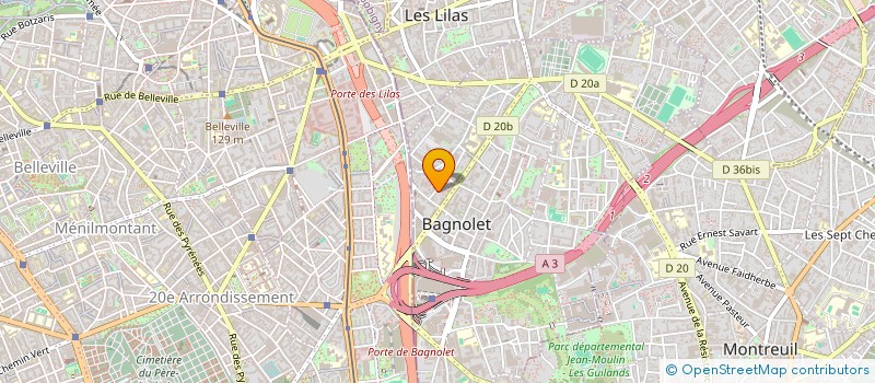localisation de l'entreprise MONSIEUR OUMAR TOURE à BAGNOLET