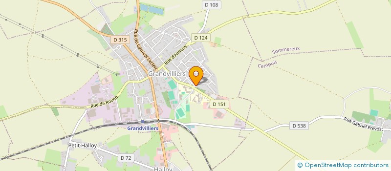 localisation de l'entreprise MONSIEUR OUMAR TRAORE  GRANDVILLIERS