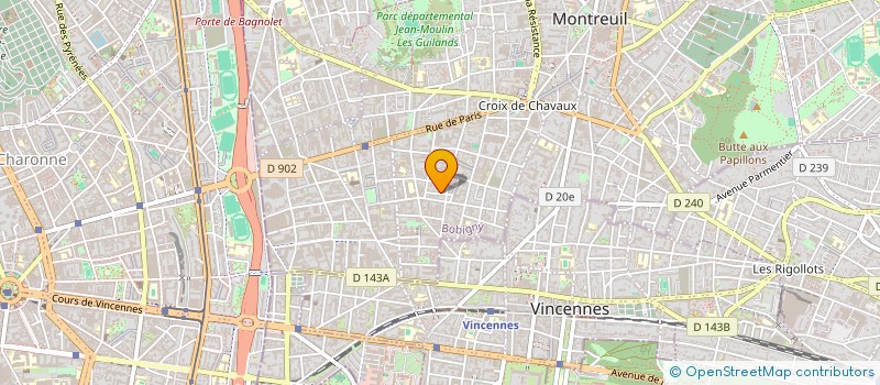localisation de l'entreprise MONSIEUR OUMAROU DIOUMASSI  MONTREUIL