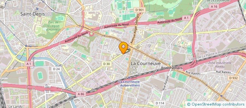 localisation de l'entreprise MONSIEUR OUMAROU DOUCARA à LA COURNEUVE