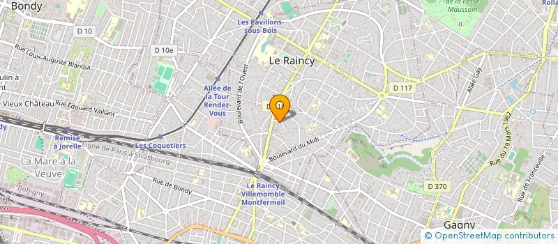 localisation de l'entreprise MONSIEUR OUMAROU MBALLA à LE RAINCY