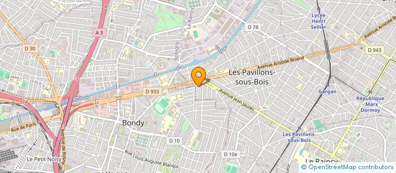 localisation de l'entreprise MONSIEUR OUMAROU SEYDI à LES PAVILLONS-SOUS-BOIS