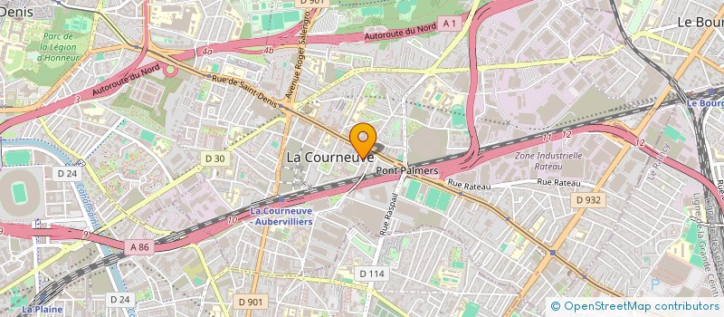 localisation de l'entreprise MONSIEUR OUMAROU TAMBOURA à LA COURNEUVE