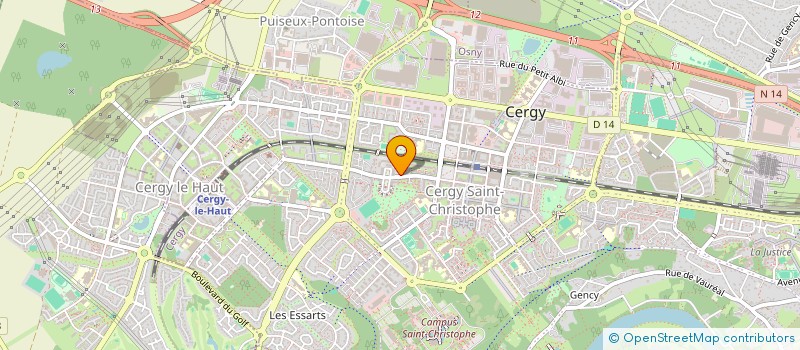 localisation de l'entreprise MONSIEUR OUMAROU TIMERA  CERGY