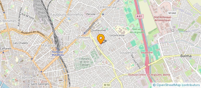 localisation de l'entreprise MONSIEUR OUNKACHE ALI MOHAMED à TOULOUSE