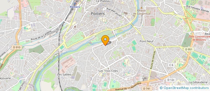 localisation de l'entreprise MONSIEUR OURAMDANE SLILA  POITIERS