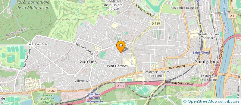 localisation de l'entreprise MONSIEUR OURAMTANE BENTIFRAOUINE à GARCHES