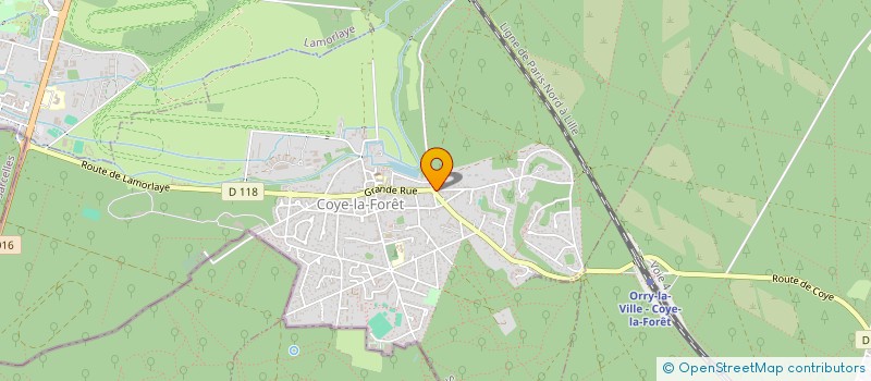 localisation de l'entreprise MONSIEUR OUREGA BAGROU  COYE-LA-FORET