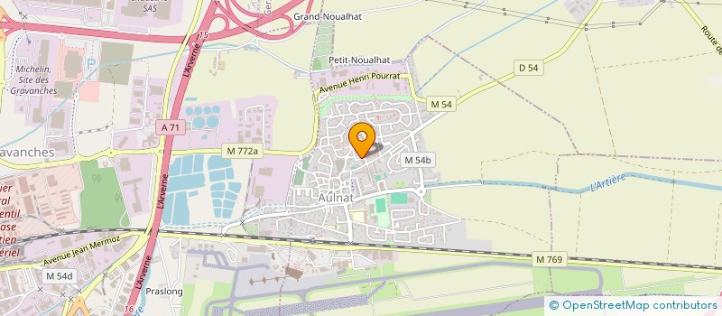 localisation de l'entreprise MONSIEUR OUSMAN MAHAMAT AHAMAT  AULNAT