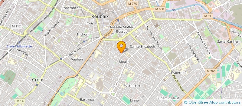 localisation de l'entreprise MONSIEUR OUSMANE CISSE  ROUBAIX