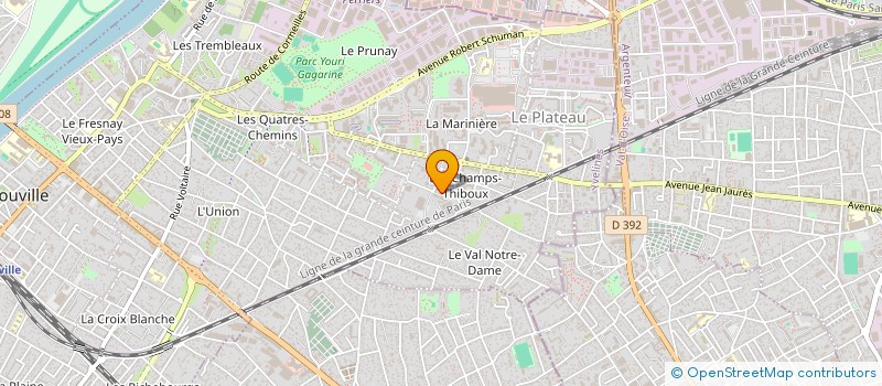 localisation de l'entreprise MONSIEUR OUSMANE CISSE  SARTROUVILLE