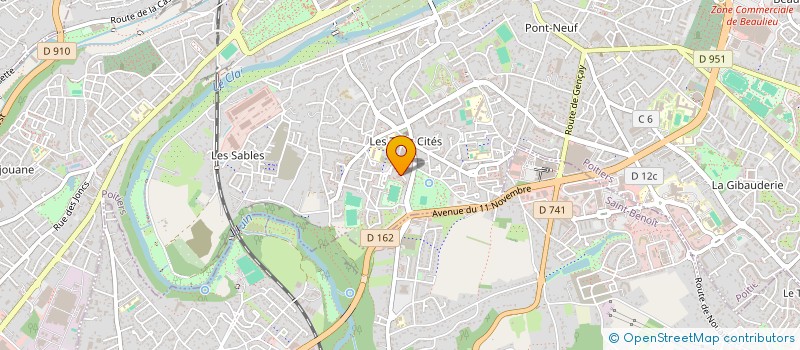 localisation de l'entreprise MONSIEUR OUSMANE CISSE  POITIERS