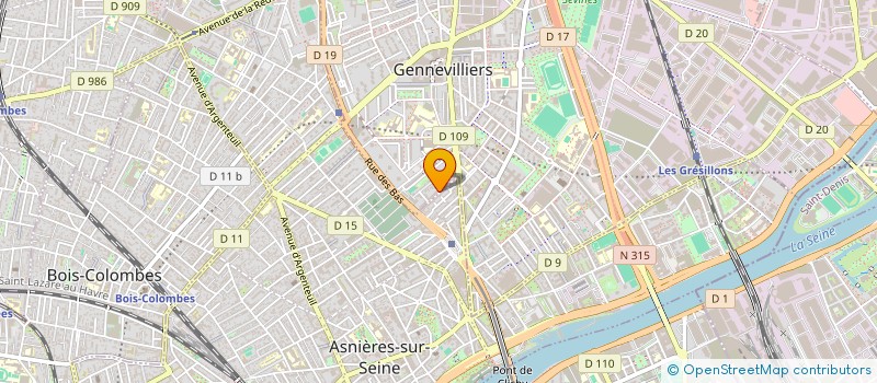 localisation de l'entreprise MONSIEUR OUSMANE DAO  GENNEVILLIERS