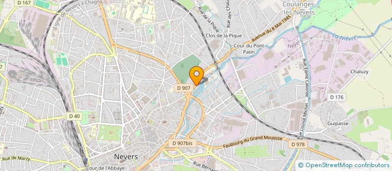 localisation de l'entreprise MONSIEUR OUSMANE DIAGNE à NEVERS