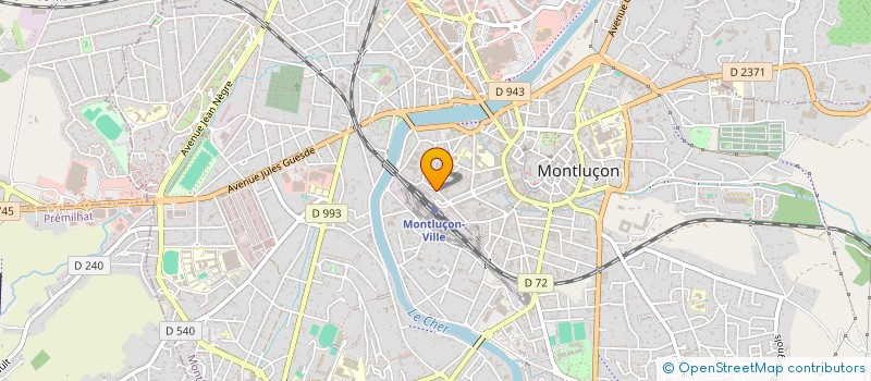 localisation de l'entreprise MONSIEUR OUSMANE DIALLO  MONTLUCON