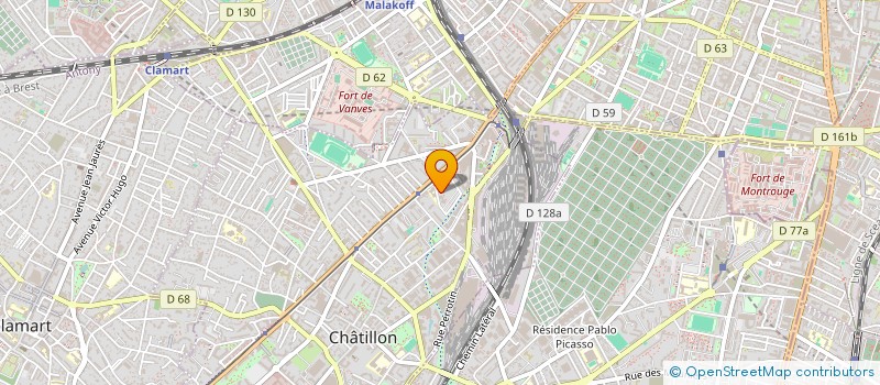 localisation de l'entreprise MONSIEUR OUSMANE DIALLO à CHATILLON