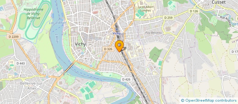 localisation de l'entreprise MONSIEUR OUSMANE DIALLO  VICHY