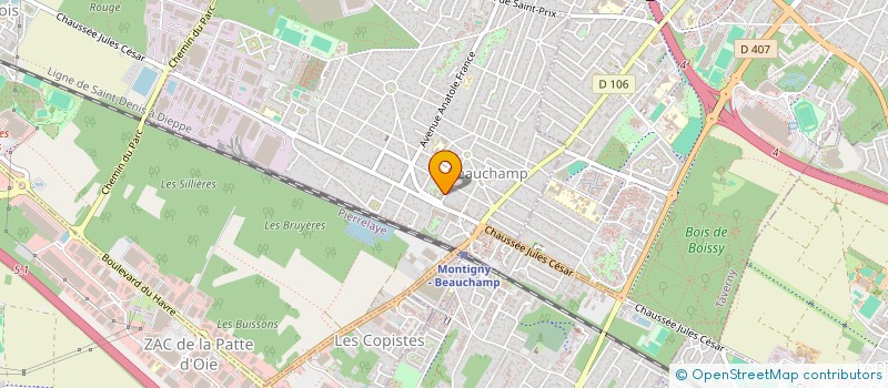 localisation de l'entreprise MONSIEUR OUSMANE DIALLO  BEAUCHAMP