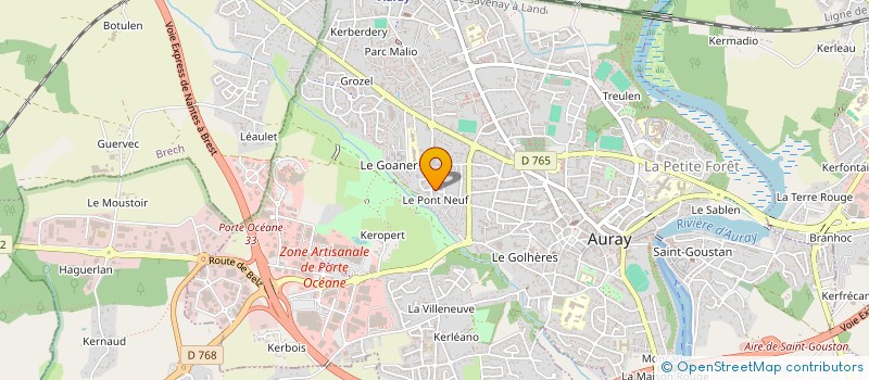 localisation de l'entreprise MONSIEUR OUSMANE DOUMBIA à AURAY