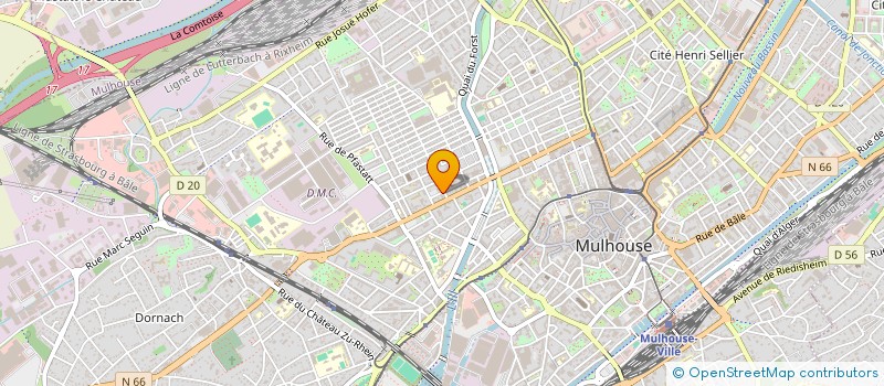 localisation de l'entreprise MONSIEUR OUSMANE FOFANA  MULHOUSE