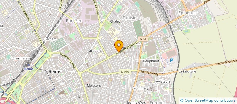 localisation de l'entreprise MONSIEUR OUSMANE GASSAMA  REIMS