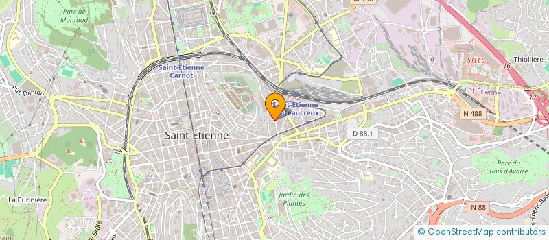 localisation de l'entreprise MONSIEUR OUSMANE GUEYE  SAINT-ETIENNE