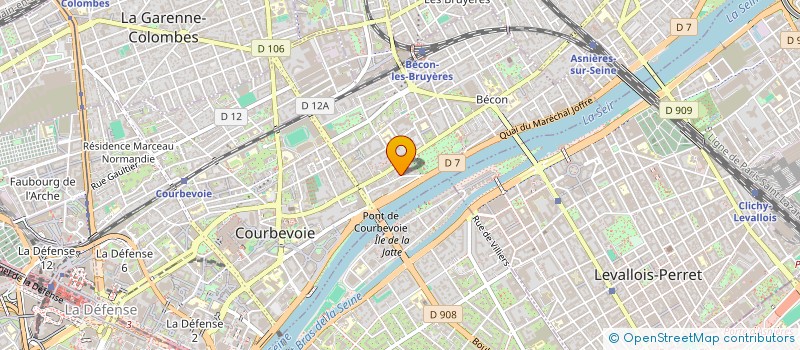 localisation de l'entreprise MONSIEUR OUSMANE IBRAHIM LESTENAU à COURBEVOIE