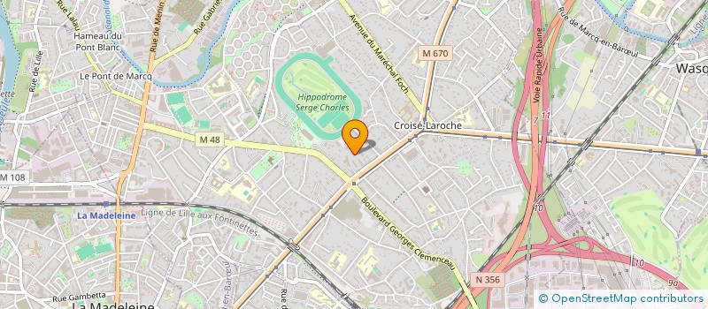 localisation de l'entreprise MONSIEUR OUSMANE KEBIR  MARCQ-EN-BARUL