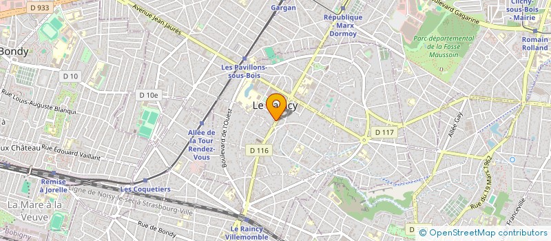 localisation de l'entreprise MONSIEUR OUSMANE KEITA  LE RAINCY