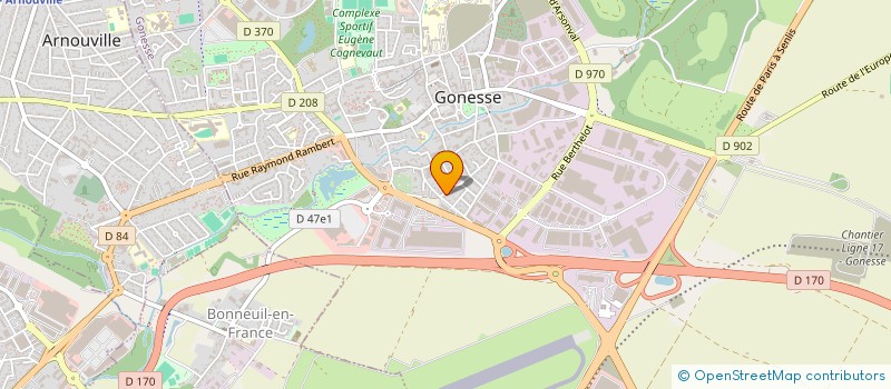 localisation de l'entreprise MONSIEUR OUSMANE KEITA  GONESSE