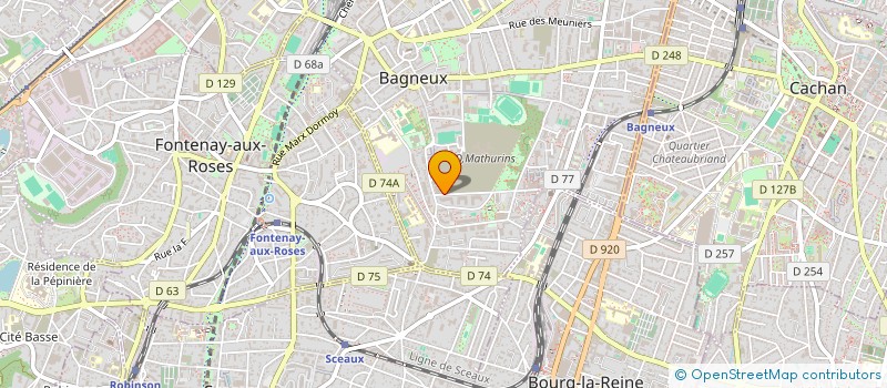 localisation de l'entreprise MONSIEUR OUSMANE KONATE à BAGNEUX